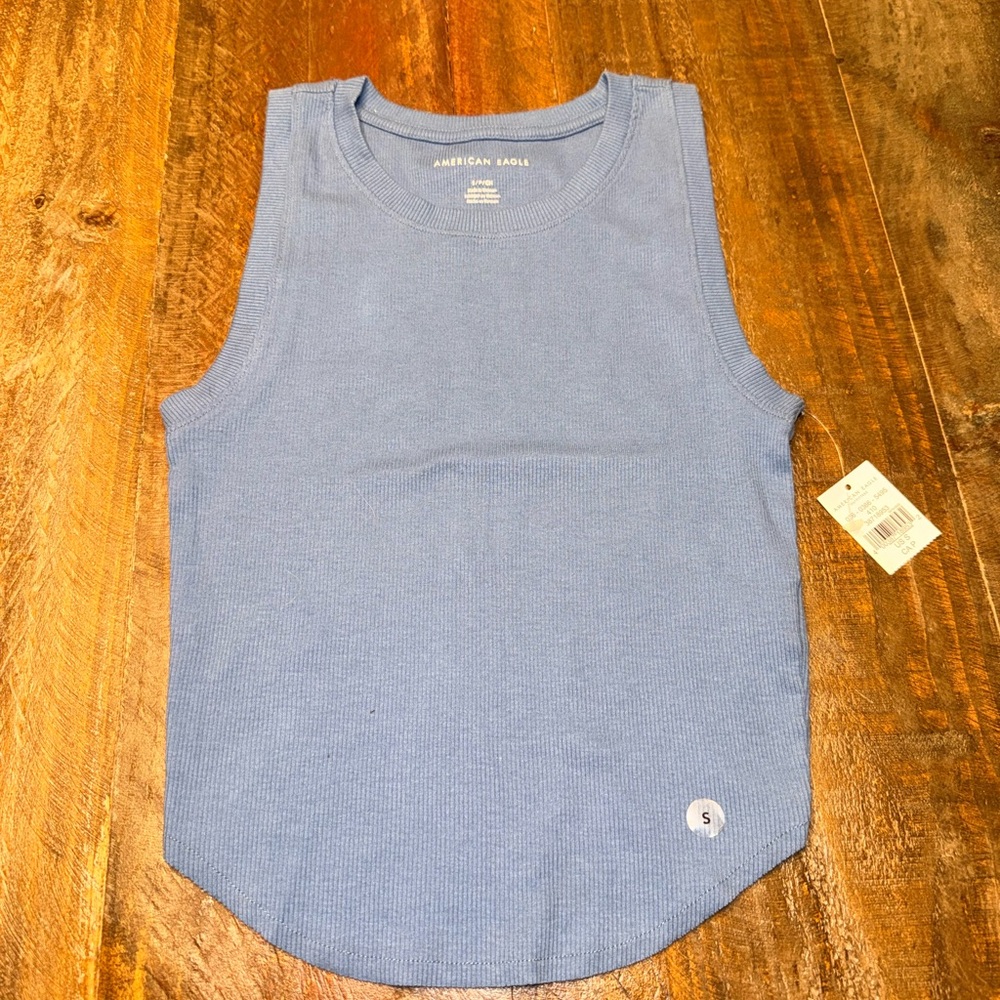 American Eagle Outfitters Light Blue Tank Top